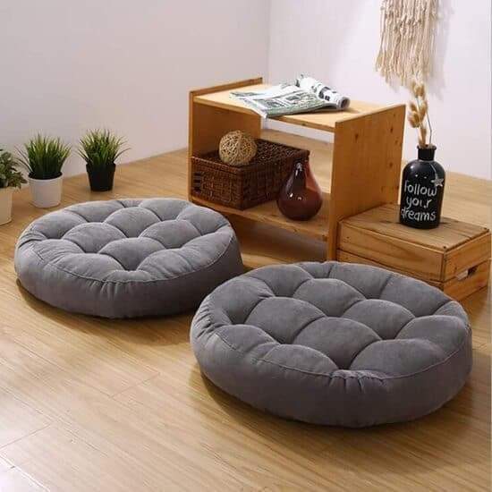 Floor Cushion in gray colour