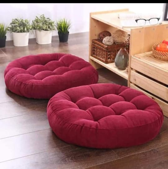 Floor Cushion in red colour