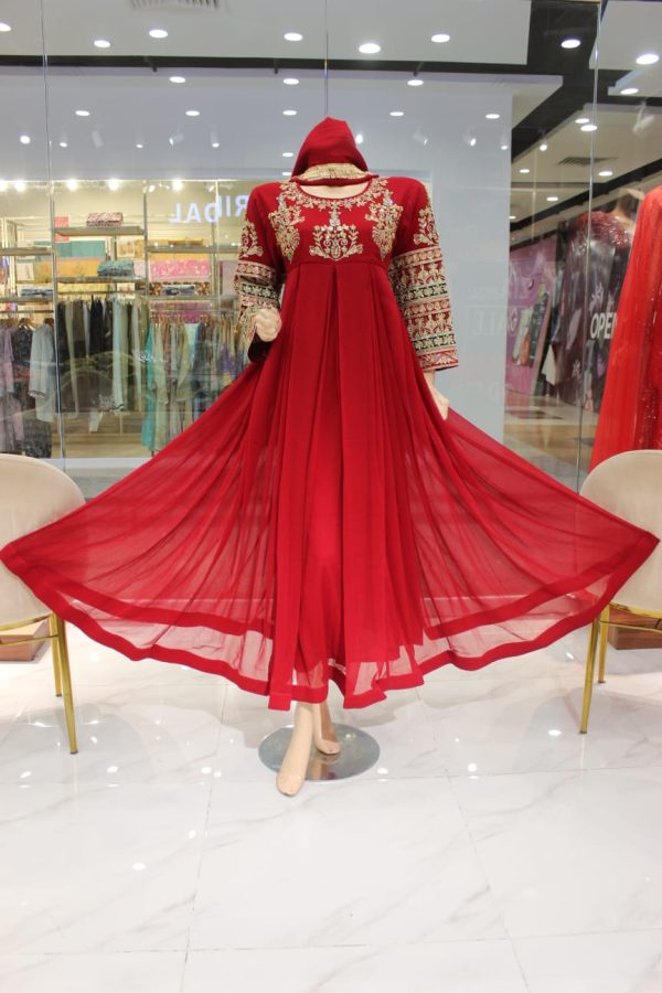 2 Piece Frock in red colour