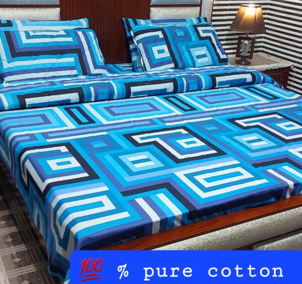 comforter set in blue colour