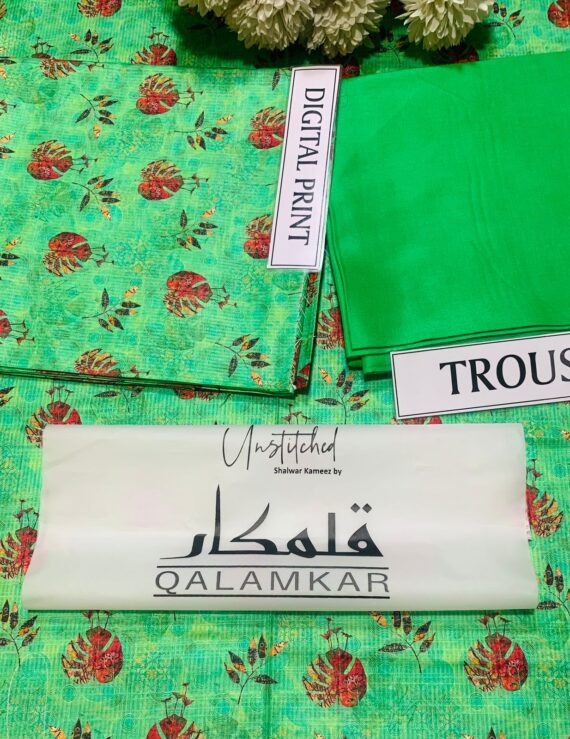 Qalamkar in green colour