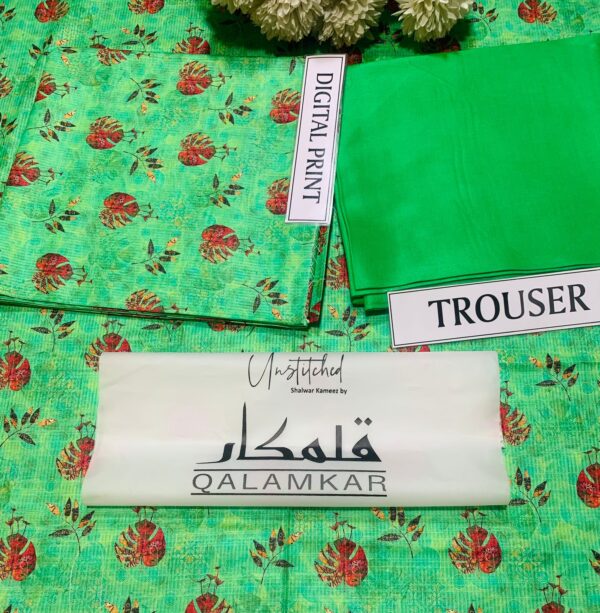 Qalamkar in green colour