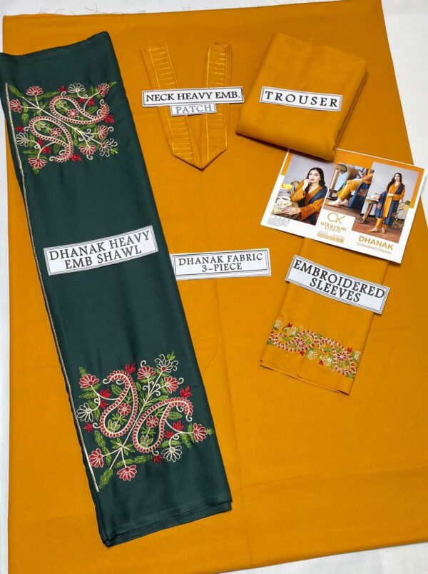 Dhanak embroidered suit patches