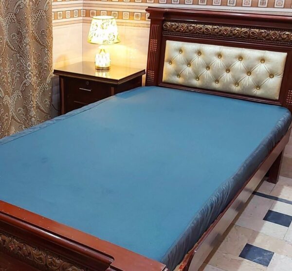 mattress cover in zinc colour