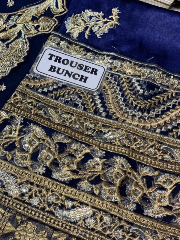 silk embroidered trouser