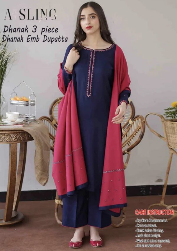 dhanak pink colour shawl